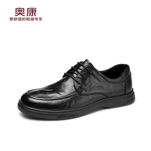 13116249.奥康【牛皮】26秋冬新款真皮男士商务休闲皮鞋通勤百搭中年爸爸鞋