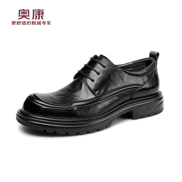 13134362.奥康【头层牛皮】春秋新款商务休闲男鞋牛皮软面软底舒适通勤男皮鞋