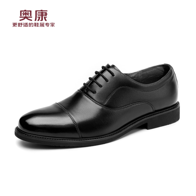 13134522.奥康皮鞋真皮牛皮猪皮内里男士商务休闲皮鞋正装通勤百搭中老年爸爸鞋