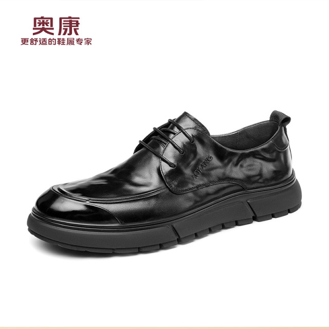 13141948.奥康【头层牛皮】男士真皮商务休闲皮鞋正装百搭软底舒适职场婚礼男鞋