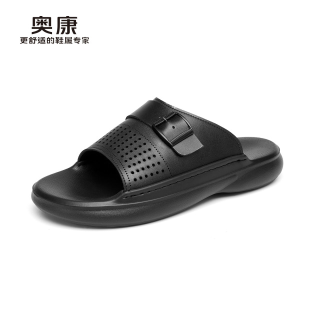 13420566.奥康夏季新款男士拖鞋时尚休闲软底防滑耐磨户外厚底潮流沙滩凉鞋