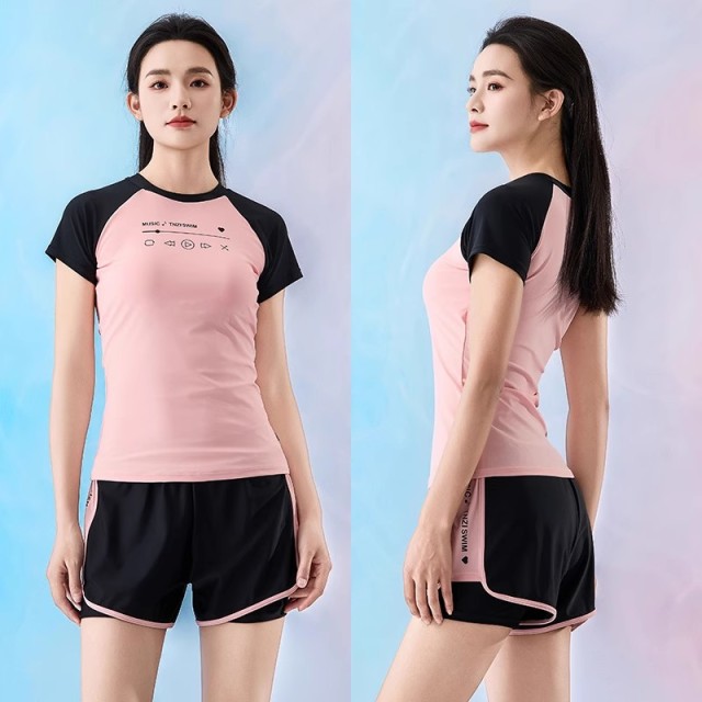 12429378.天姿泳衣女款新款高端分体泳衣显瘦遮肚两件套度假游泳衣女