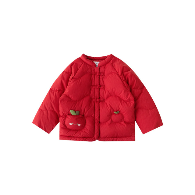 13280677.YOUGE幼歌 冬新婴幼儿新中式90绒石墨烯三防立领羽绒服