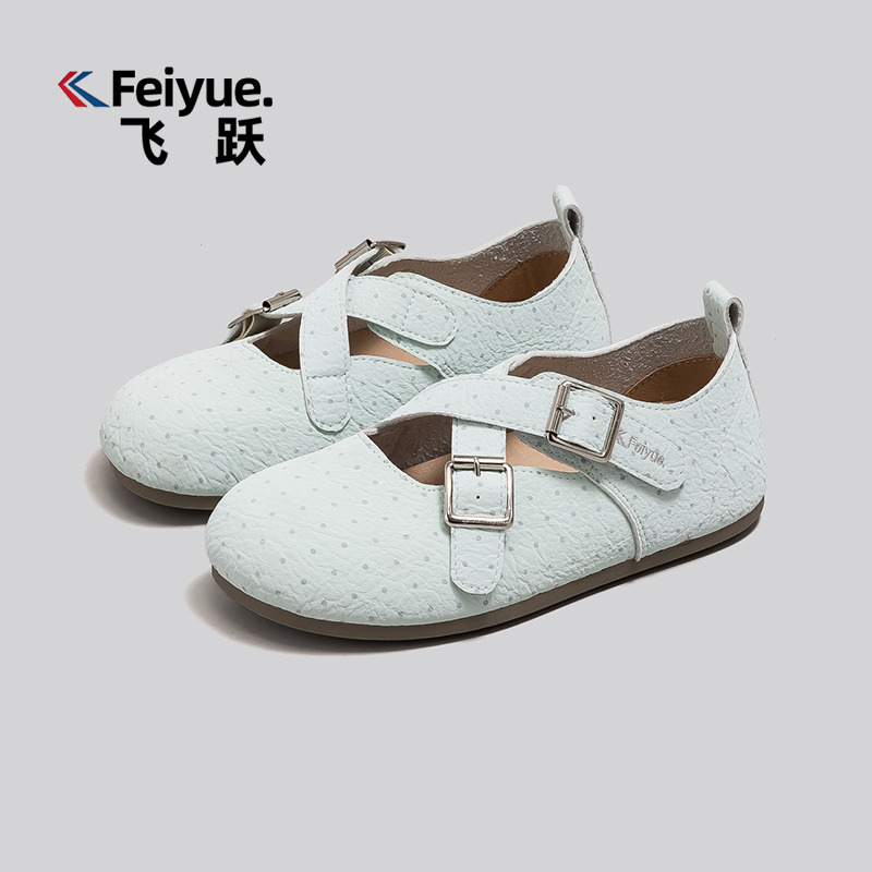 13353116.feiyue/飞跃新款女鞋时尚波点设计百搭复古舒适优雅玛丽珍单鞋