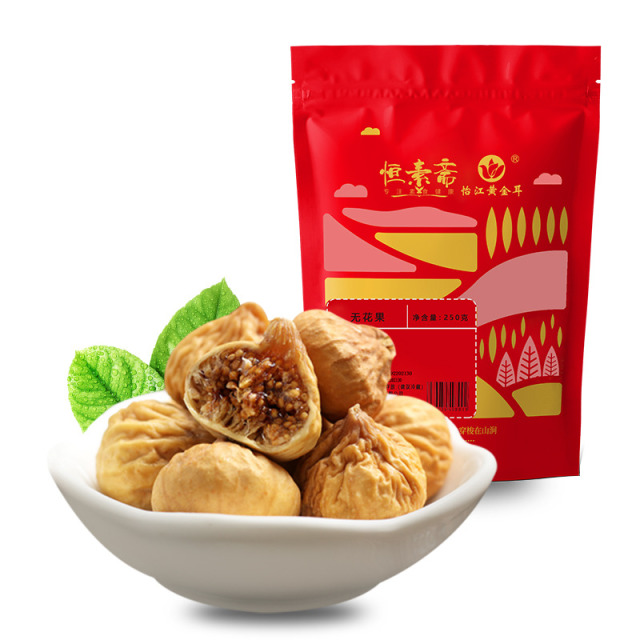 12720312.怡江黄金耳 新疆无花果干250克*2袋/4袋(新旧包装随机发)