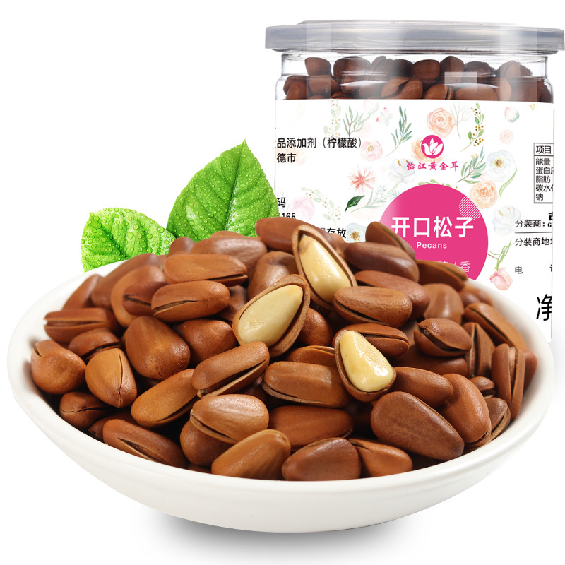 12723582.怡江黄金耳 开口松子250克