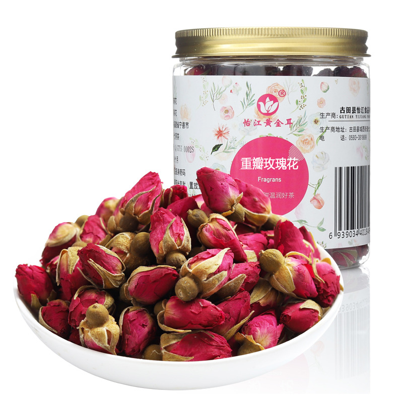 12725560.怡江黄金耳 重瓣玫瑰花100克*1罐/2罐