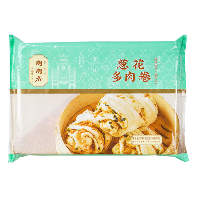 12810080.【99.9任选6件超值大促】陶陶居多肉葱花卷6个装 300g/袋
