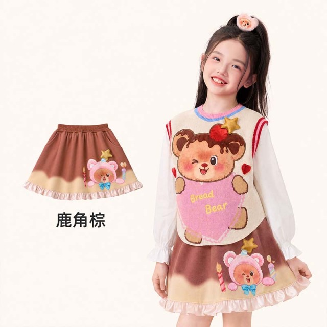13843798.年衣童装儿童半裙女童秋季2026年新款卡通可爱高腰裙子半身裙短裙