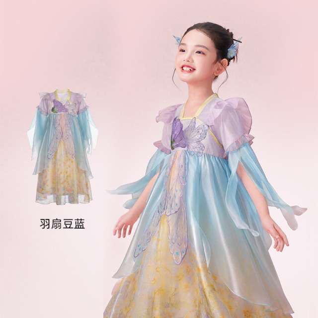 13842683.年衣童装儿童汉服裙秋季新款女童改良汉服公主裙超仙连衣裙演出服