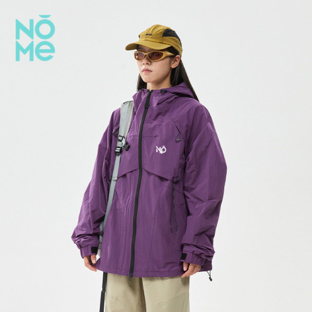 13152231.NOME男春秋款户外潮牌宽松连帽露营登山服男士美式工装夹克外套