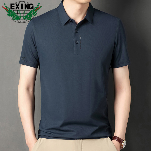 12645735.EXING男式时尚翻领POLO衫