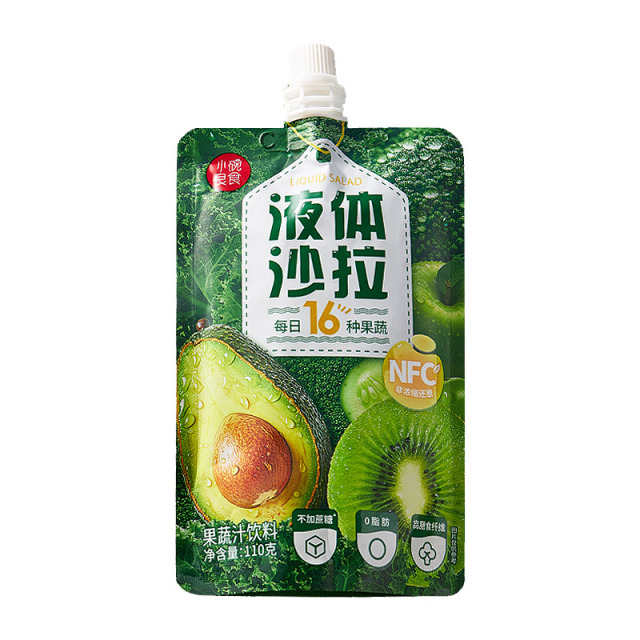 12716337.小碗良食液体沙拉果蔬汁饮料110g/袋 NFC16种果蔬汁便携袋装饮品