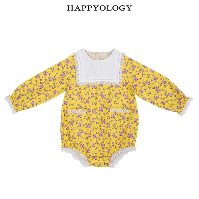 13441322.happyology英国儿童春秋碎花可爱长袖连体衣
