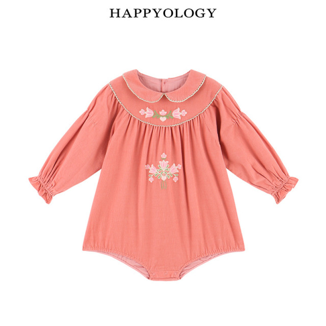 13441509.happyology英国女童长袖连体衣可爱包屁衣英伦宝宝哈衣爬服