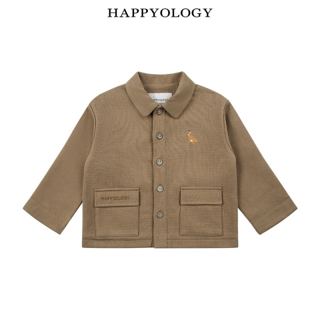 13441546.happyology英国儿童大口袋绣花翻领夹克外套