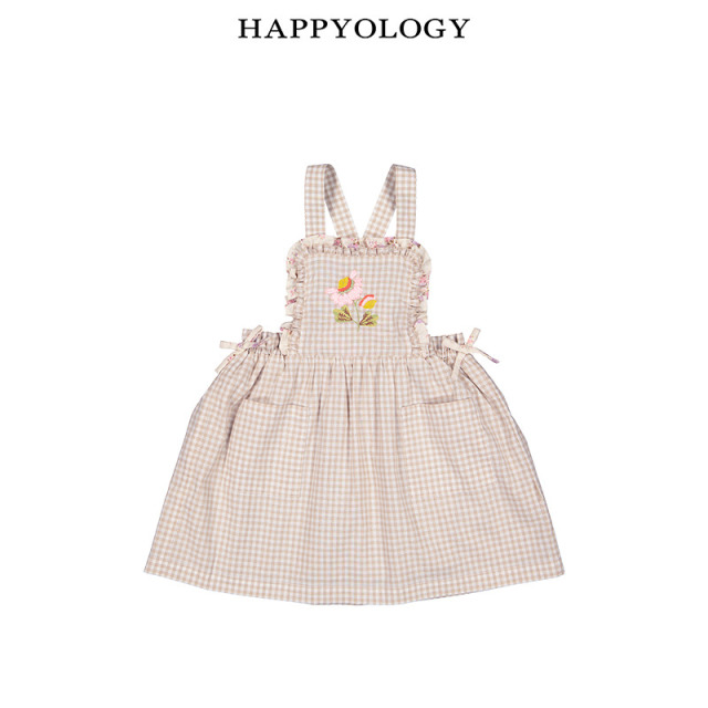 13674947.happyology夏季女童宝宝丝带绣背带裙
