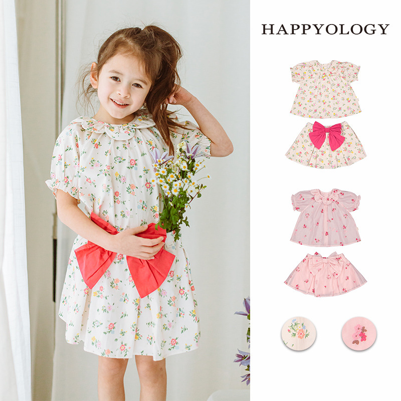 13674925.happyology夏季女童宝宝短袖上衣半身裙两件套
