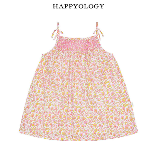 13674911.happyology夏季女童宝宝司马克吊带连衣裙