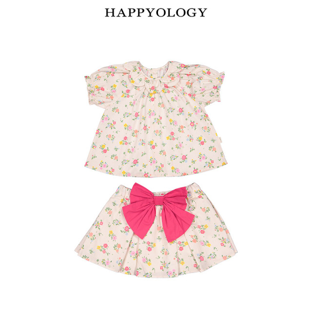 13674925.happyology夏季女童宝宝短袖上衣半身裙两件套