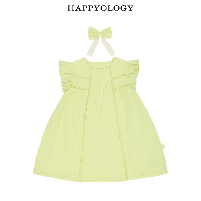 13674942.happyology夏季女童宝宝蕾丝花边拼接连衣裙