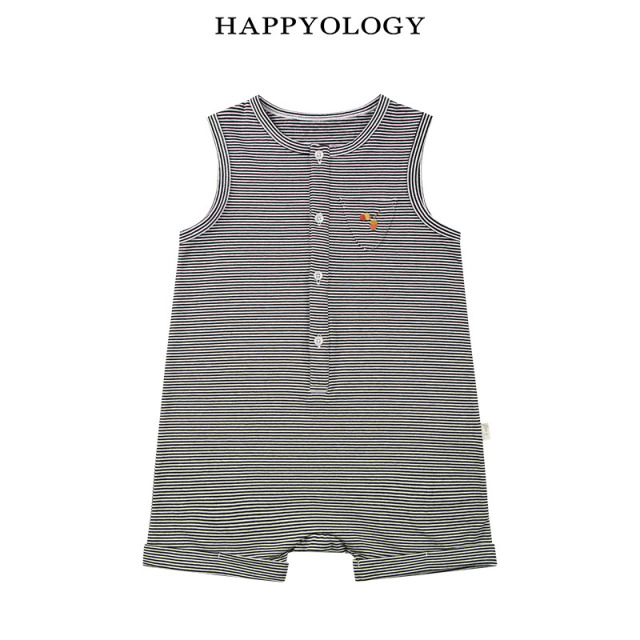 13674934.happyology夏季男童宝宝无袖条纹连体衣