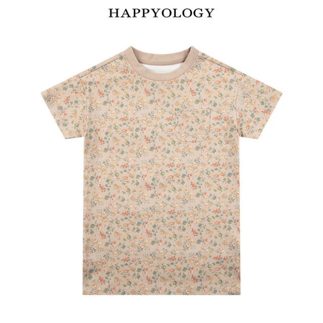 13674940.happyology夏季女童宝宝圆领针织满印T恤裙