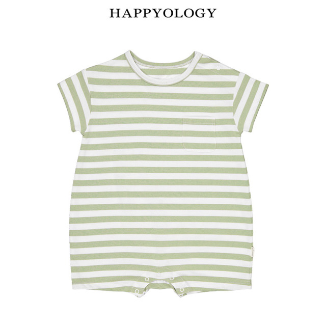 13674967.happyology夏季男女童宝宝圆领条纹连体衣