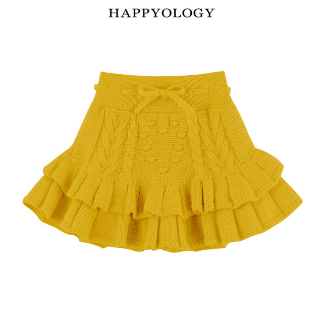 13695351.happyology秋冬新品女童提花毛线裙裤