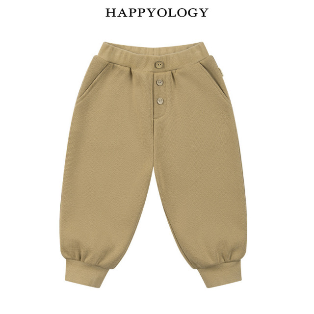13848662.happyology英国儿童秋冬加绒肌理针织休闲长裤男童休闲裤卫裤