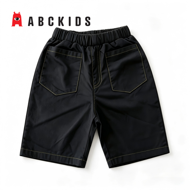13675814.ABCKIDS儿童短裤夏季男童中大童薄款童装裤子工装裤棉户外运动裤