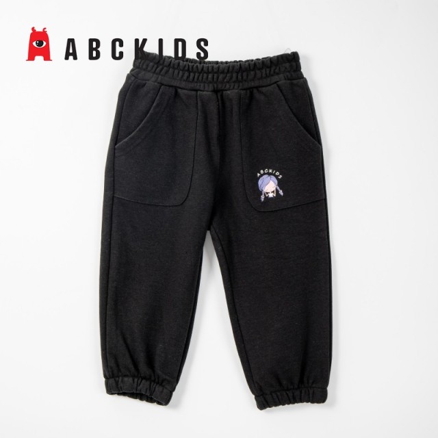12747336.ABCKIDS针织长裤A类儿童裤子女童卫裤春秋幼儿园裤校裤舒适休闲百搭