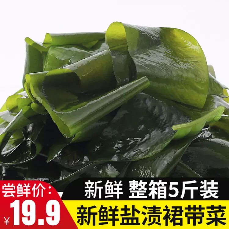 12698434.【寻海觅鲜】新鲜盐渍裙带菜   煲汤  凉拌佳品   5斤包邮