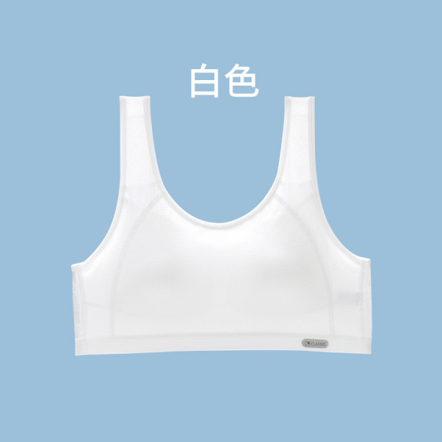 13704140.棉新界少女内衣薄款透气发育期初高中学生小背心女童大码文胸批发