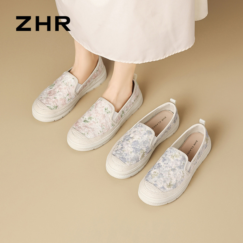 13113683.【ZHR则则】渔夫鞋圆头套脚圆头女鞋[蕾丝+麻绳]