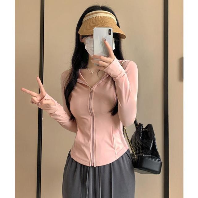 12828374.冰丝防晒衣女夏季防紫外线修身显瘦运动防晒衣