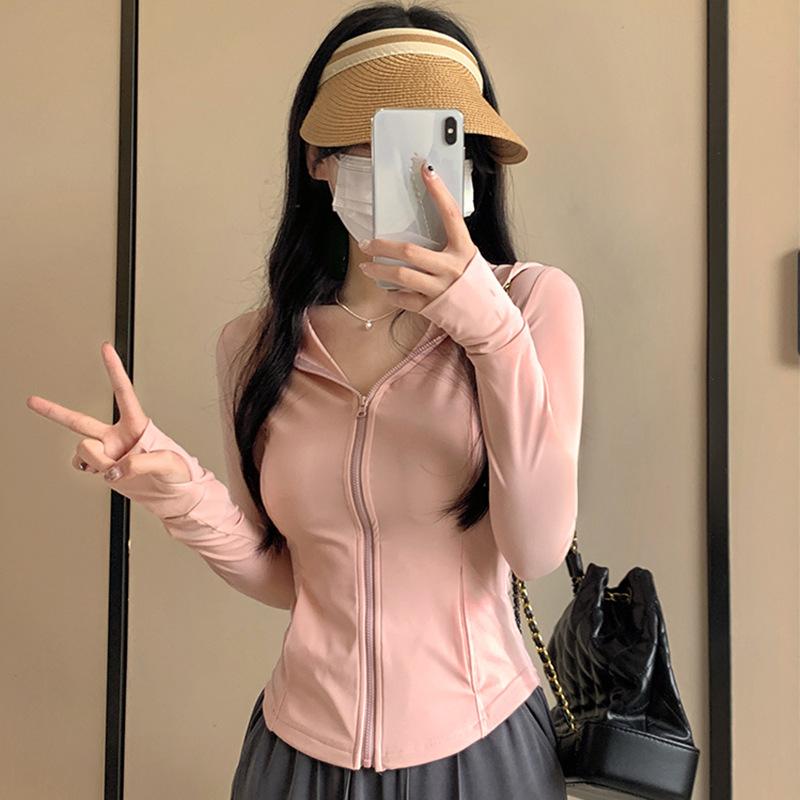 12828374.冰丝防晒衣女夏季防紫外线修身显瘦运动防晒衣