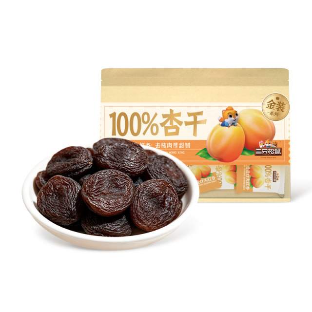13801510.【三只松鼠 金装系列】0+果园_100%杏干/230g