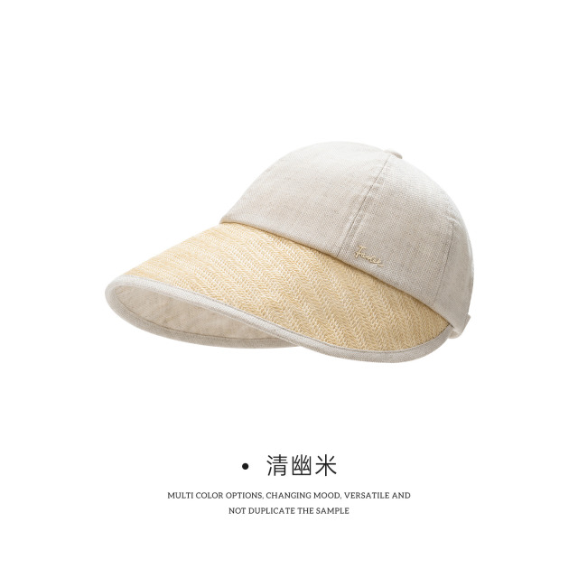 13261284.凡饰FANCET日系圆顶编制遮阳帽CM97026