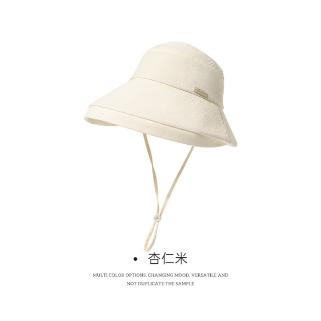 13259891.凡饰FANCET树纹褶皱肌理遮阳帽CM95020