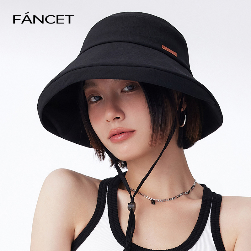13259891.凡饰FANCET树纹褶皱肌理遮阳帽CM95020