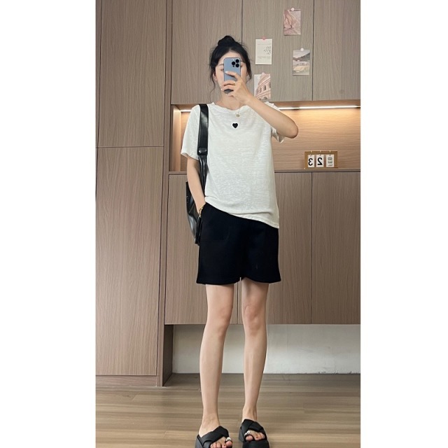 12999494.十月名裳孕妇装T恤夏季薄款时尚韩版宽松卡通短袖中长款夏装上衣