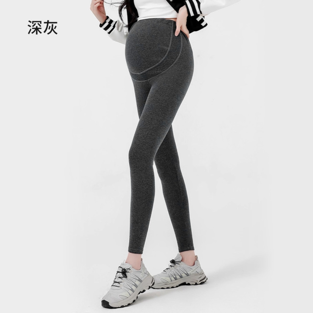 13125980.十月名裳孕妇打底裤孕期不勒肚子加厚新款保暖小个子显瘦长裤