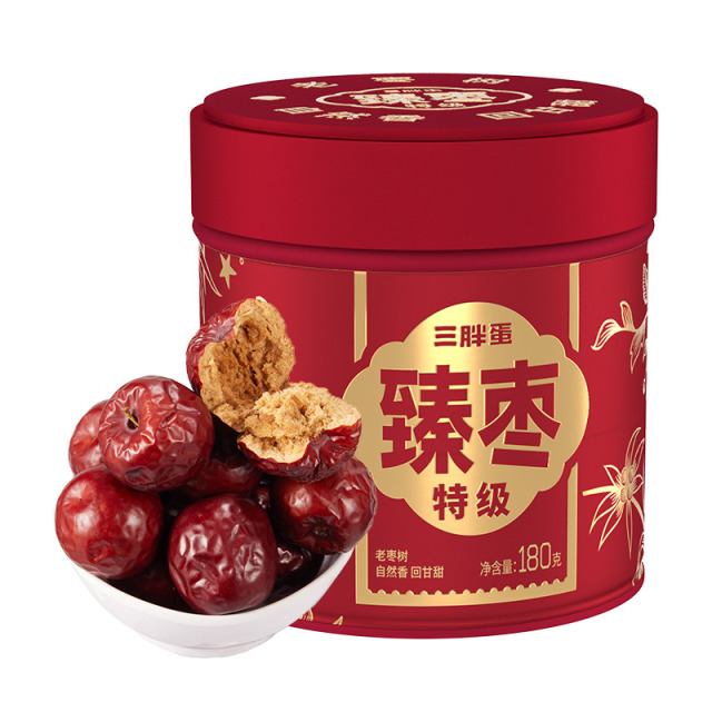 13625427.【十年老枣树 臻选树梢枣】三胖蛋臻枣特级红枣休闲零食红枣免洗