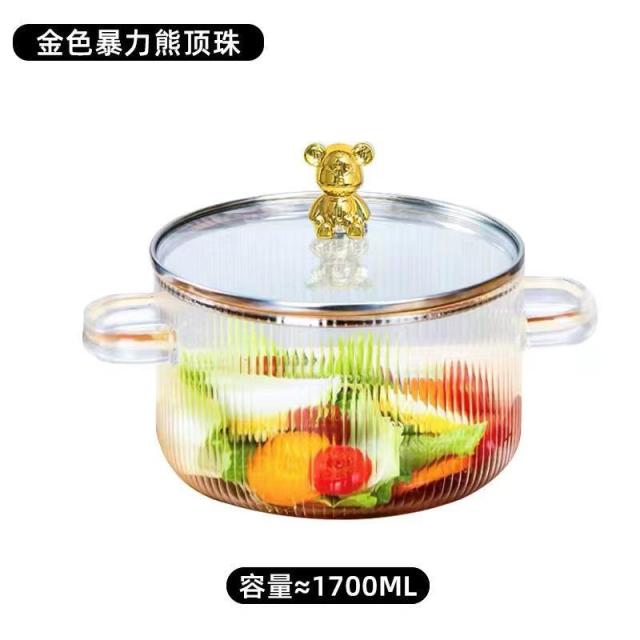 12934886.家用双耳高硼硅玻璃汤锅透明可明火电陶炉加热耐高温泡面碗炖锅