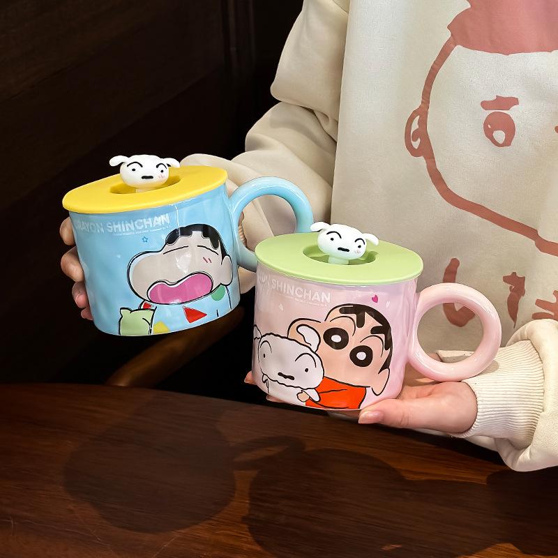 12935828.情侣对杯陶瓷带盖杯子情侣水杯家用早餐杯女生