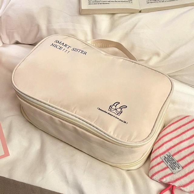 12934862.收纳用品 大容量旅行收纳袋月色双层内衣收纳包三合一行李箱收纳用品