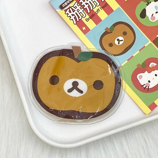 12935782.【3件装】卡通苹果系列掰掰热冬季重复使用暖手宝取暖发热便携暖宝宝
