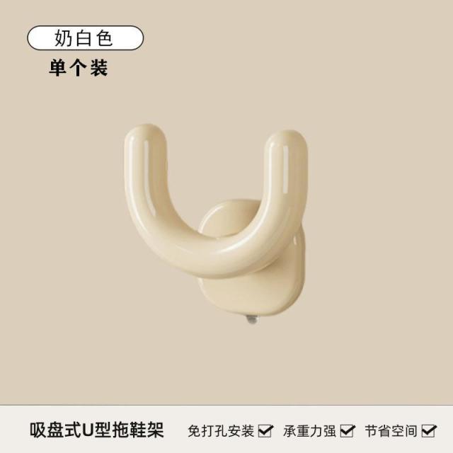 12935141.【2件装】挂钩吸盘拖鞋架浴室专用免打孔壁挂式鞋架卫生间沥水架收纳挂钩