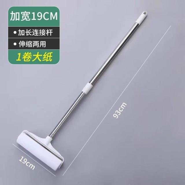 12935536.长杆粘毛器滚筒滚毛刷长杆吸头发毡毛发清理器可撕式粘毛纸